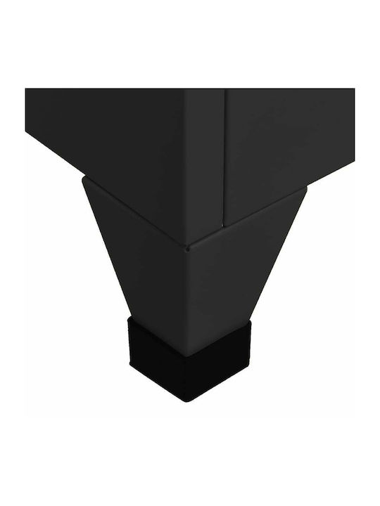 Locker Metal with 5 Cabinets Black 38x40x180cm