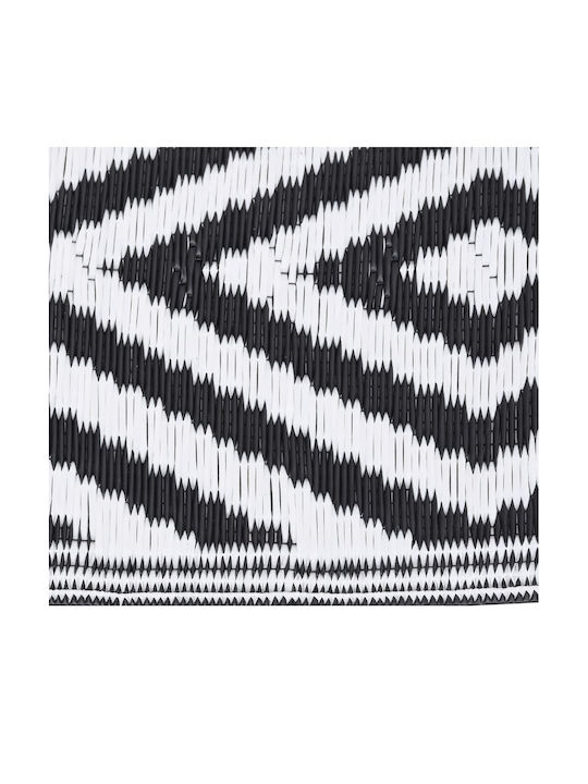 vidaXL Rug Outdoor Rectangular Black