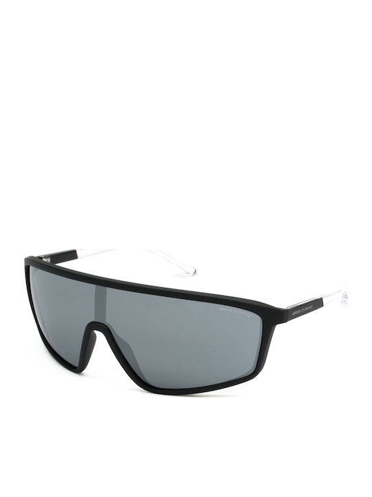 Armani Exchange Bărbătești Ochelari de soare cu Negru Cadru și Argintiu Oglindă Lentilă AX4119S 80786G