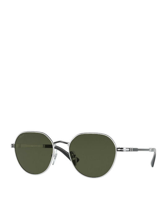 Persol Unisex Sunglasses With Brown Tartaruga Metal Frame And Green Lens PO2486S 111331