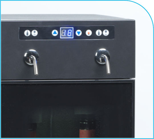 Tefcold Frigider de vin comercial cu temperatură de funcționare +7°C / +18°C L83.5 x l45 x H67.5cm