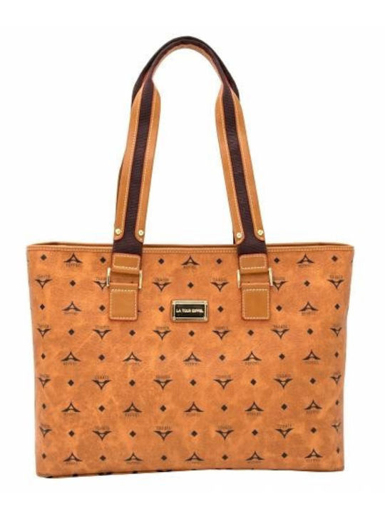 Γυναικεία Τσάντα Shopper Ώμου Ταμπά