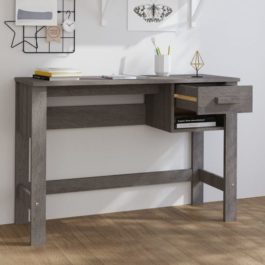Бюро Hamar от Масивно Дърво Светлосив 110x40x75см