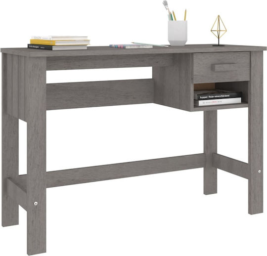 Бюро Hamar от Масивно Дърво Светлосив 110x40x75см