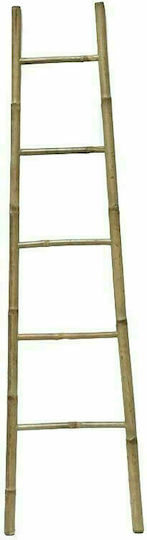 Atmosphera Floor Standing Bathroom Ladder with 5 Positions 45x150cm Brown Atmosphera Floor Standing Bathroom Ladder with 5 Positions 45x150cm Brown