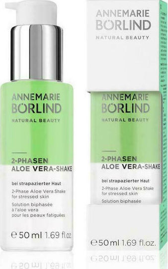 Annemarie Borlind 2-phase Aloe Vera Shake Beruhigend & Feuchtigkeitsspendend Serum Gesicht mit Hyaluronsäure 50ml