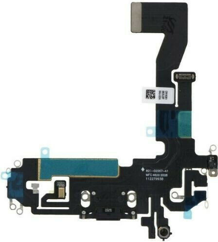 Кабел с Порт за зареждане в Черен цвят за iPhone 12 Pro