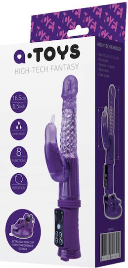 ToyFa A-Toys High Tech Fantasy Vibrator Rabbit 24cm Purple