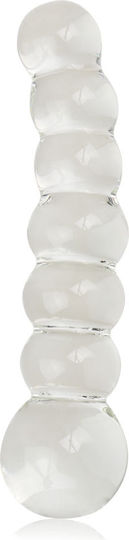 Lovetoy Glass Romance Beaded Dop Anal Transparentă