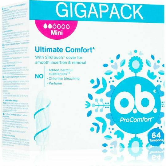 O.B. Ultimate Comfort Tampons for Light Flow 64pcs