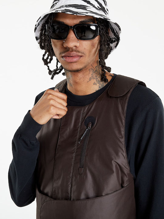 X CACT.US Corp Sleeveless Jacket Brown