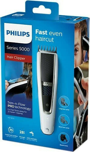 Philips Series 5000 Επαναφορτιζόμενη Κουρευτική Μηχανή Λευκή HC5610/15