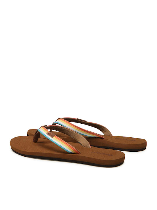 Freedom Women's Flip Flops Tabac Brown