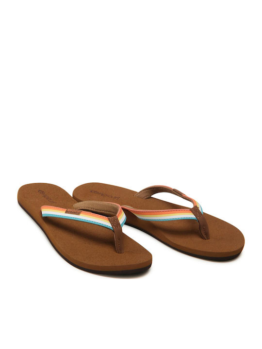 Freedom Women's Flip Flops Tabac Brown