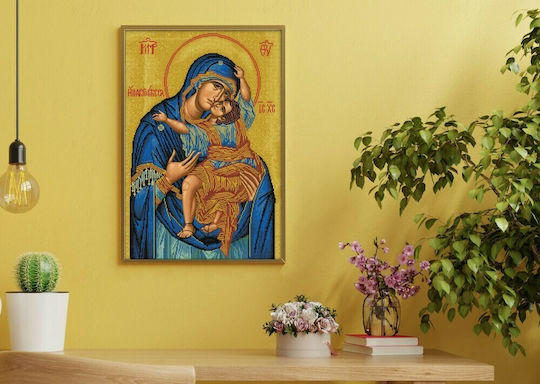 Diamond Dotz Panagia Glykofilousa Canvas Diamond Painting Kit 76x52cm DDR.005