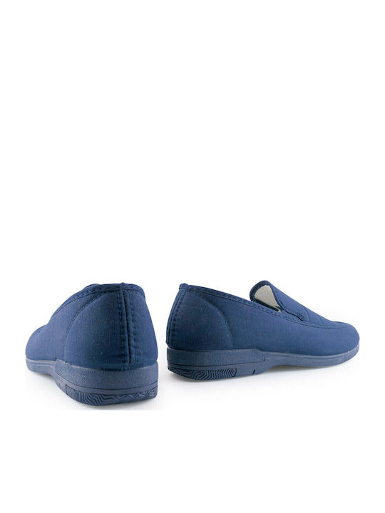 Stoff Herren Espadrilles in Blau Farbe