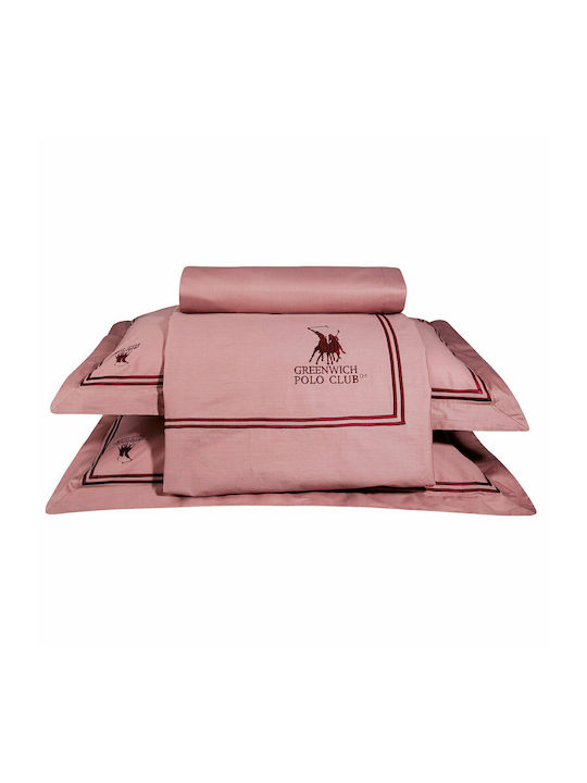 Greenwich Polo Club Duvet Cover Set Cotton Queen with 2 Pillowcases 220x240 Premium Rhodes