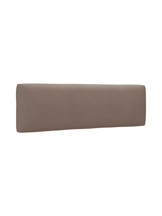 Ecksofa Outdoor from Pallets with Pillows Braun 110x65x55cm