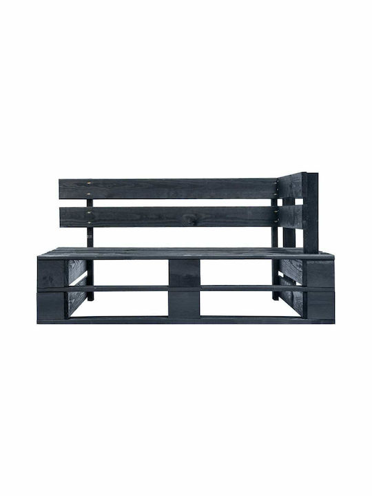 Corner Sofa Outdoor from Pallets with Pillows 110x65x55cm