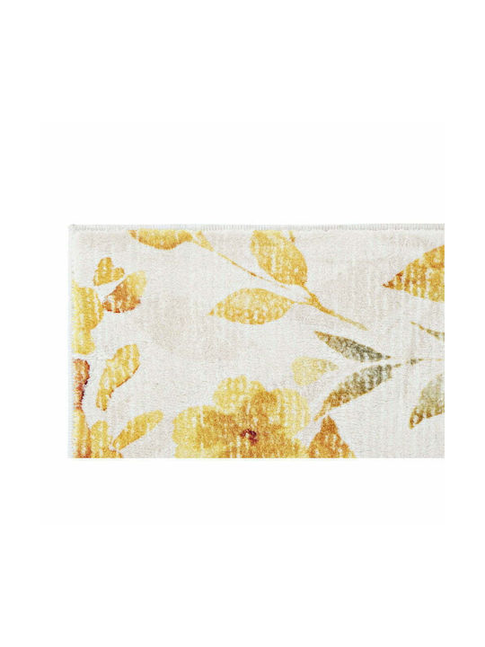 DKD Home Decor Blomster Teppich Rechteckig Yellow / White