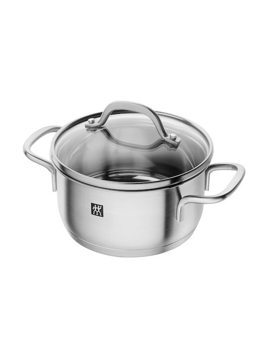 Zwilling J.A. Henckels Pico Σετ Μαγειρικά Σκεύη από Ανοξείδωτο Ατσάλι Ασημί με Αντικολλητική Επίστρωση 3τμχ