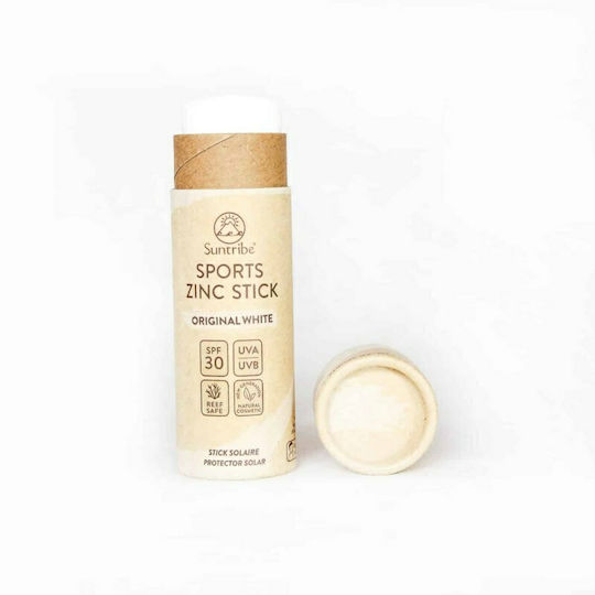 Suntribe Active Sports Zinc White Mineral Αδιάβροχο Αντηλιακό Stick Προσώπου SPF30 30gr