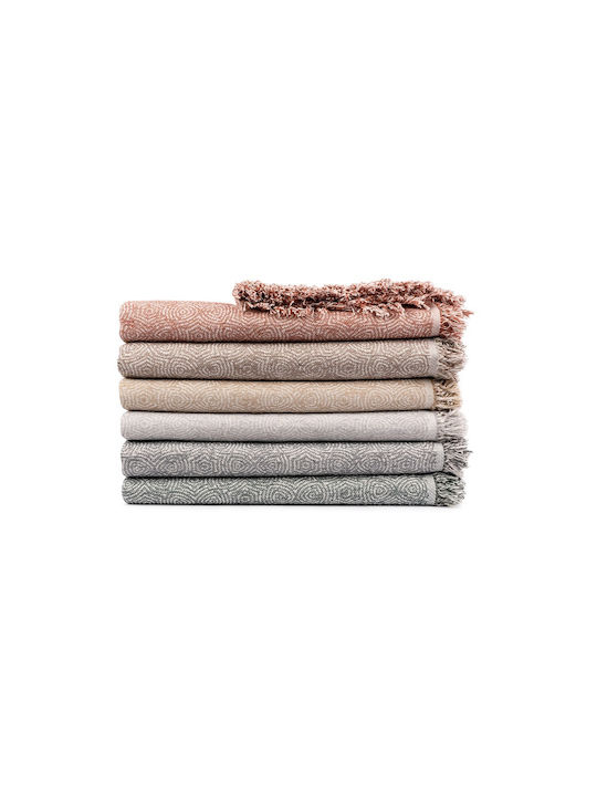 Mc Decor Peal Ριχτάρι Διθέσιου Καναπέ Chenille 180x250εκ. Mink