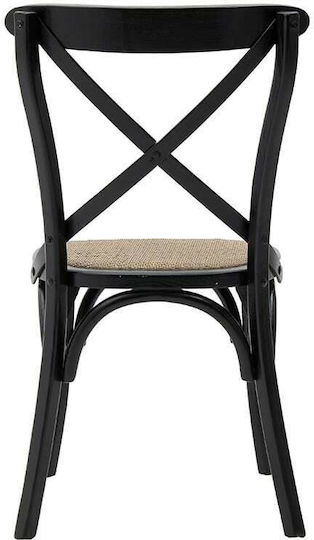 Scaune Cafe Lemn Negre 1buc 45x55x85buc