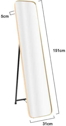 Inart Правоъгълно Златно 151x30.5см