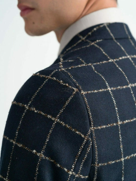 Men's Suit Jacket Slim Fit Navy Blue