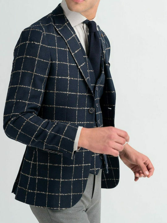 Men's Suit Jacket Slim Fit Navy Blue