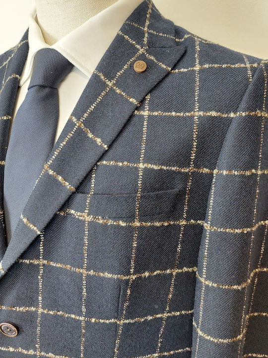 Men's Suit Jacket Slim Fit Navy Blue