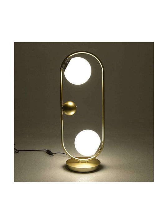 Inart Tisch Dekorative Lampe mit Fassung für Lampe E27 Gold