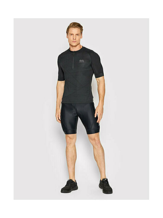 4F Cycling Kurze Ärmel Radtrikot Schwarz