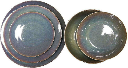 Cryspo Trio Emerald Porcelain Dinnerware Set 20pcs