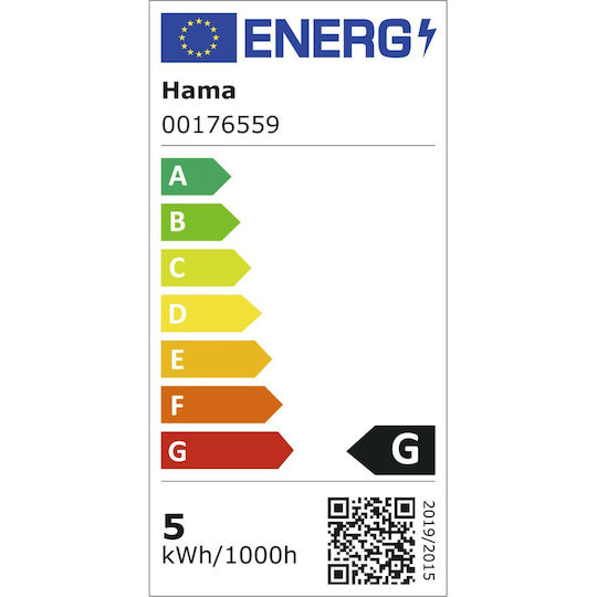 HAMA Bec Smart LED 5.5W pentru Dulie E14 RGBW 350lm Reglabil în intensitate