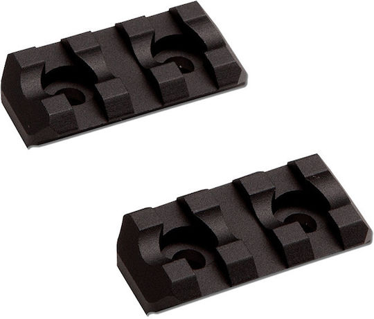 Asg M-Lok Rail Short 3 Slots 2pcs