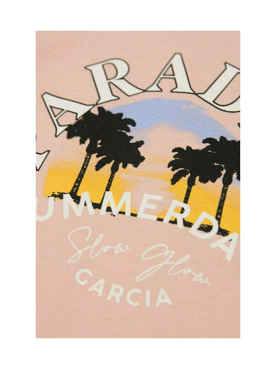 Garcia Jeans Παιδικό T-shirt Ροζ