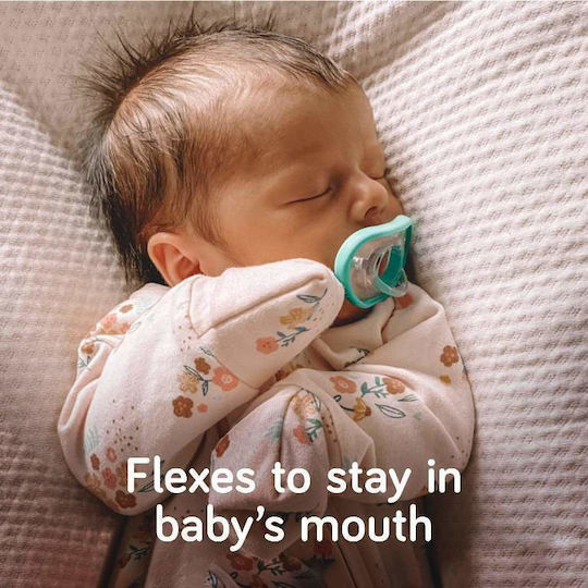 Nanobebe Flexy Pacifiers Silicone Green for 0-3 months 2pcs