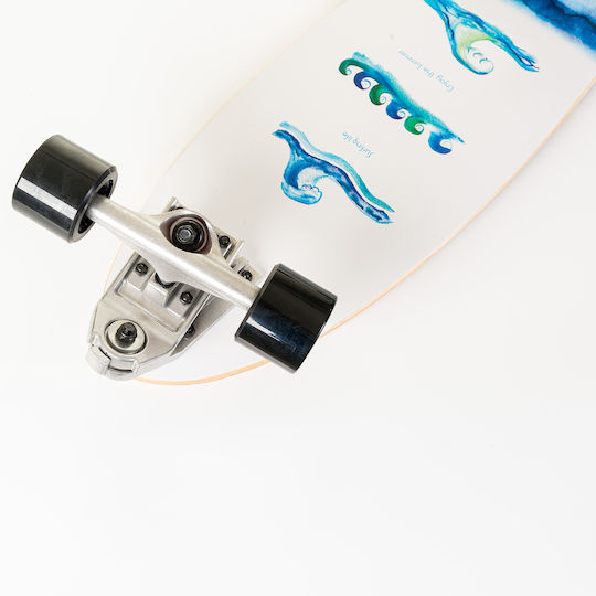 Fish Skateboards Waves 9" Complete Surfskate Πολύχρωμο