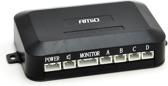 AMiO Car Parking System HD-315 with Camera / Screen and 4 Sensors 22mm in Silver Color