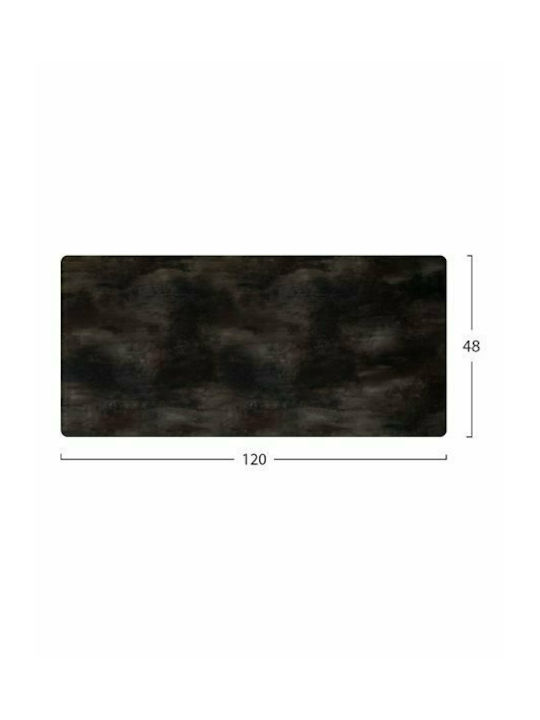 HomeMarkt Ferndale 5125 Rectangular Marble Table Surface Black 120x48cm