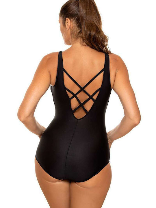 Marko One-Piece Swimsuit Floral Black