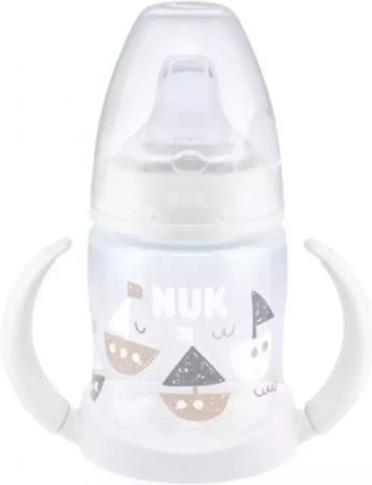 Nuk First Choice Ships Educational Sippy Cup Plastic with Handles White Ships - White for 6m+m+ 150ml 10.743.943