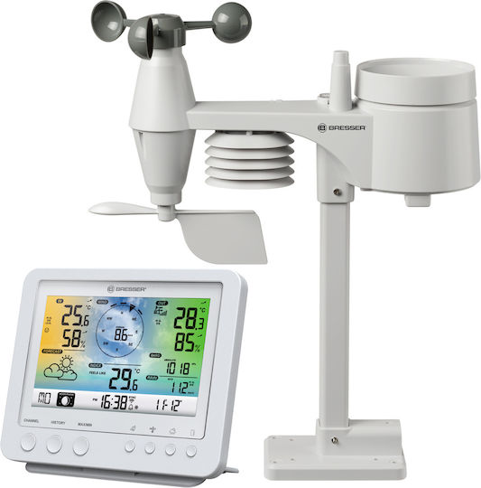 Bresser Weather Center 5-in-1 White 7002581 Wireless Stație meteorologică Analogic Alb