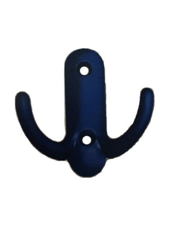 Conset Metal Wall Hanger with 2 Slots Μπλε 5.8cm