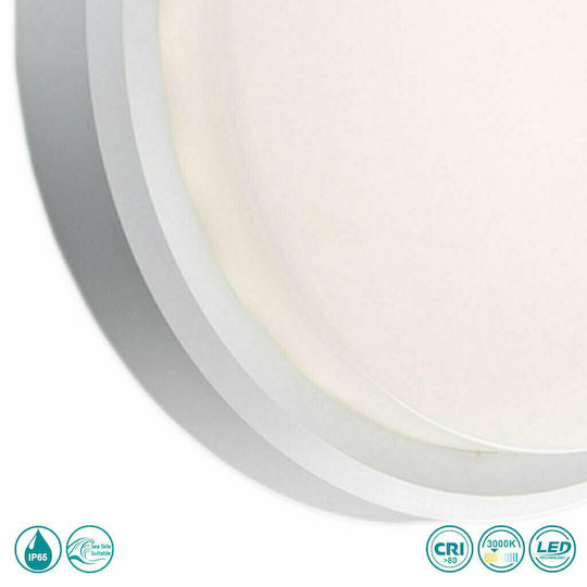 Faro Barcelona Tom Επιτοίχια Εξωτερική Πλαφονιέρα LED IP65 11W με Θερμό Λευκό Φως