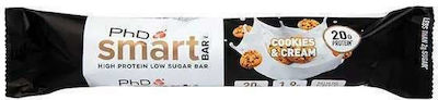 PhD Smart Bar with 20gr Protein & Flavor Cookies & Cream 64gr