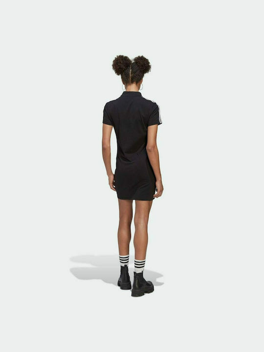 Adidas Adicolor Classics Tee Mini Κοντομάνικο Αθλητικό Φόρεμα Μακό Μαύρο