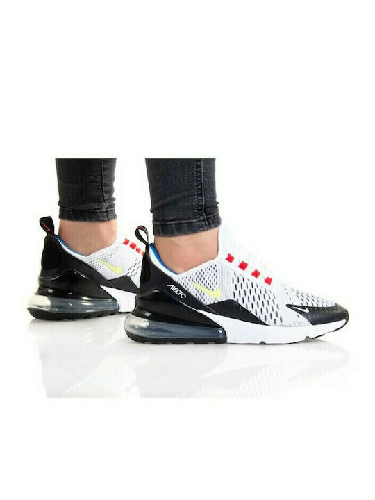 Air Max 270 Air Max 270 GS Детски маратонки Low Бяло / Черно / Университетско Червено / Светъл Лимонов Туист